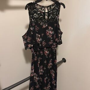maurices long black dress
